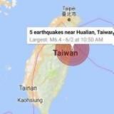 Ισχυρός σεισμός 64 Ρίχτερ, Ταϊβάν,ischyros seismos 64 richter, taivan