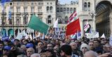 Ιταλία, Διαδηλώσεις,italia, diadiloseis