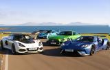 Ford GT, Porsche 911 GT2 RS,Mercedes-AMG GT R, Lotus Exige Cup