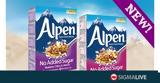 Νέες Γεύσεις Μούσλι Alpen “Χωρίς Προσθήκη Ζάχαρης”,nees gefseis mousli Alpen “choris prosthiki zacharis”