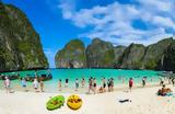 Ταϊλάνδη, Kλείνει, The Beach,tailandi, Kleinei, The Beach