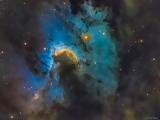 Cave Nebula, Hydrogen Oxygen,Sulfur