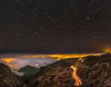 Meteors Comet, Big Dipper,La Palma