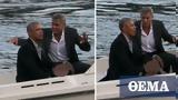 Barack, Michelle Obama, George,Amal Clooney, Lake Como
