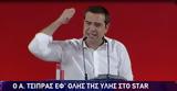 O Αλέξης Τσίπρας, STAR,O alexis tsipras, STAR