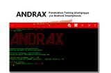 ANDRAX -, Penetration Testing,Android Smartphones