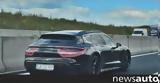 Porsche Taycan Cross Turismo,Autobahn +video