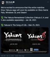 Yakuza 3 4 5,Xbox Game Pass