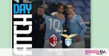 Ντέρμπι Μίλαν-Λάτσιο, Serie A,nterbi milan-latsio, Serie A