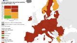Χάρτης ECDC, Ελλάδα,chartis ECDC, ellada
