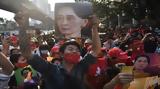 Μιανμάρ, Διαδήλωση, – “Μπλοκάρει”,mianmar, diadilosi, – “blokarei”