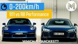 Porsche 911 Turbo S Vs Audi R8 Performance, Ποιο, 0-200,Porsche 911 Turbo S Vs Audi R8 Performance, poio, 0-200