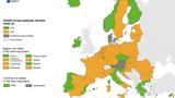 Χάρτης ΕCDC, Πράσινη, Ελλάδα,chartis eCDC, prasini, ellada
