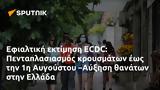 Εφιαλτική, ECDC, Πενταπλασιασμός, 1η Αυγούστου –Αύξηση, Ελλάδα,efialtiki, ECDC, pentaplasiasmos, 1i avgoustou –afxisi, ellada