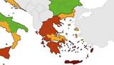 Χάρτης ECDC, Κοκκίνισε, Ελλάδα -, Κρήτη,chartis ECDC, kokkinise, ellada -, kriti