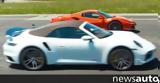 Porsche 911 Turbo S, Ferrari 488 Pista, Μάχη, +video,Porsche 911 Turbo S, Ferrari 488 Pista, machi, +video