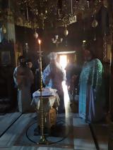 Θεία Λειτουργία, Ιερά Μονή Παναγίας Κορώνης,theia leitourgia, iera moni panagias koronis