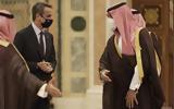 PM Mitsotakis Saudi Crown Prince Mohammed,Salman