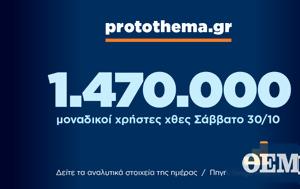 1 470 000, Σάββατο 30 Οκτωβρίου, 1 470 000, savvato 30 oktovriou