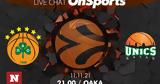 Live Chat Παναθηναϊκός ΟΠΑΠ - Ούνικς Καζάν,Live Chat panathinaikos opap - ouniks kazan