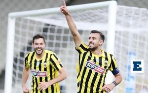 ΑΕΚ - Κηφισιά 4-0, Κλείδωσε, 4άρα, aek - kifisia 4-0, kleidose, 4ara