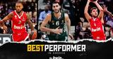 Oι “Best Performers, Greece, Νοεμβρίου, EuroLeague,Oi “Best Performers, Greece, noemvriou, EuroLeague