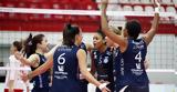 Volley League, Θρίαμβος, ΑΟ Θήρας, 3-2, Ολυμπιακού, Ρέντη,Volley League, thriamvos, ao thiras, 3-2, olybiakou, renti