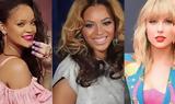 Rihanna, Beyonce, Taylor Swift,Forbes, 100