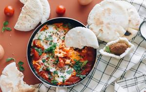 Αυγά Shakshuka, avga Shakshuka