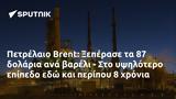 Πετρέλαιο Brent, Ξεπέρασε,petrelaio Brent, xeperase