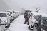 Snowstorm, Drivers,Attiki Odos