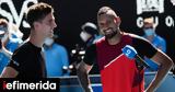 Australian Open, Κύργιος, Κοκκινάκης,Australian Open, kyrgios, kokkinakis