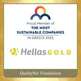 Ελληνικός Χρυσός, The Most Sustainable Companies, Greece 2022,ellinikos chrysos, The Most Sustainable Companies, Greece 2022