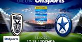 Live Chat ΠΑΟΚ-Ατρόμητος,Live Chat paok-atromitos