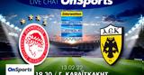 Live Chat Ολυμπιακός-ΑΕΚ,Live Chat olybiakos-aek