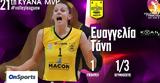 Volley League Γυναικών, Ευαγγελία Τάνη MVP, 21ης,Volley League gynaikon, evangelia tani MVP, 21is