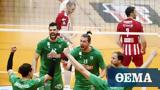 Volle League Παναθηναϊκός-Ολυμπιακός 3-1, Πράσινος,Volle League panathinaikos-olybiakos 3-1, prasinos