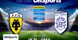 Live Chat ΑΕΚ-ΠΑΣ Γιάννινα,Live Chat aek-pas giannina