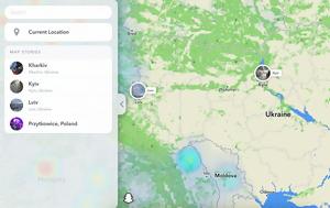 Snapchat, Heatmap, Ουκρανία, Snapchat, Heatmap, oukrania