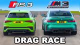 Audi RS3,BMW M3 Competition