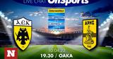 Live Chat ΑΕΚ-Άρης 0-0,Live Chat aek-aris 0-0