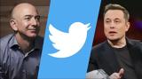 Jeff Bezos, Elon Musk,Twitter