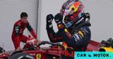 Charles Leclerc, Ferrari,Verstappen