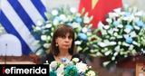 Greek President Sakellaropoulou, Vietnamese,Hanoi