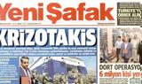 Yeni Safak, Αποκαλεί Krizotakis, Έλληνα, Τουρκία,Yeni Safak, apokalei Krizotakis, ellina, tourkia