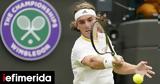 Σαρωτικός, Τσιτσιπάς, Αυστραλό Τόμπσον, 3-0, Wimbledon,sarotikos, tsitsipas, afstralo tobson, 3-0, Wimbledon