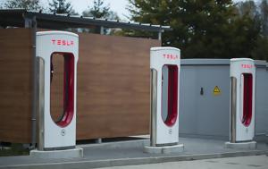 Λευκός Οίκος, Τέλος, Tesla Supercharger, lefkos oikos, telos, Tesla Supercharger