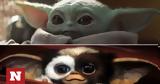 Baby Yoda, Gizmo,Gremlins