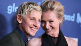 Ellen DeGeneres, Γιορτάζει 14, Portia, Rossi,Ellen DeGeneres, giortazei 14, Portia, Rossi