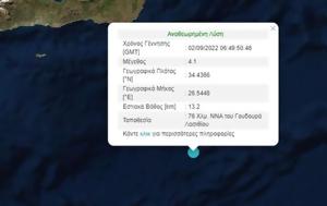 Σεισμός ΤΩΡΑ, Κρήτη, seismos tora, kriti